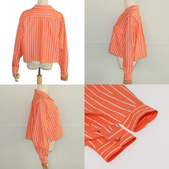 Chanel Shirt Cotton Orange CC - Picture 3 of 6